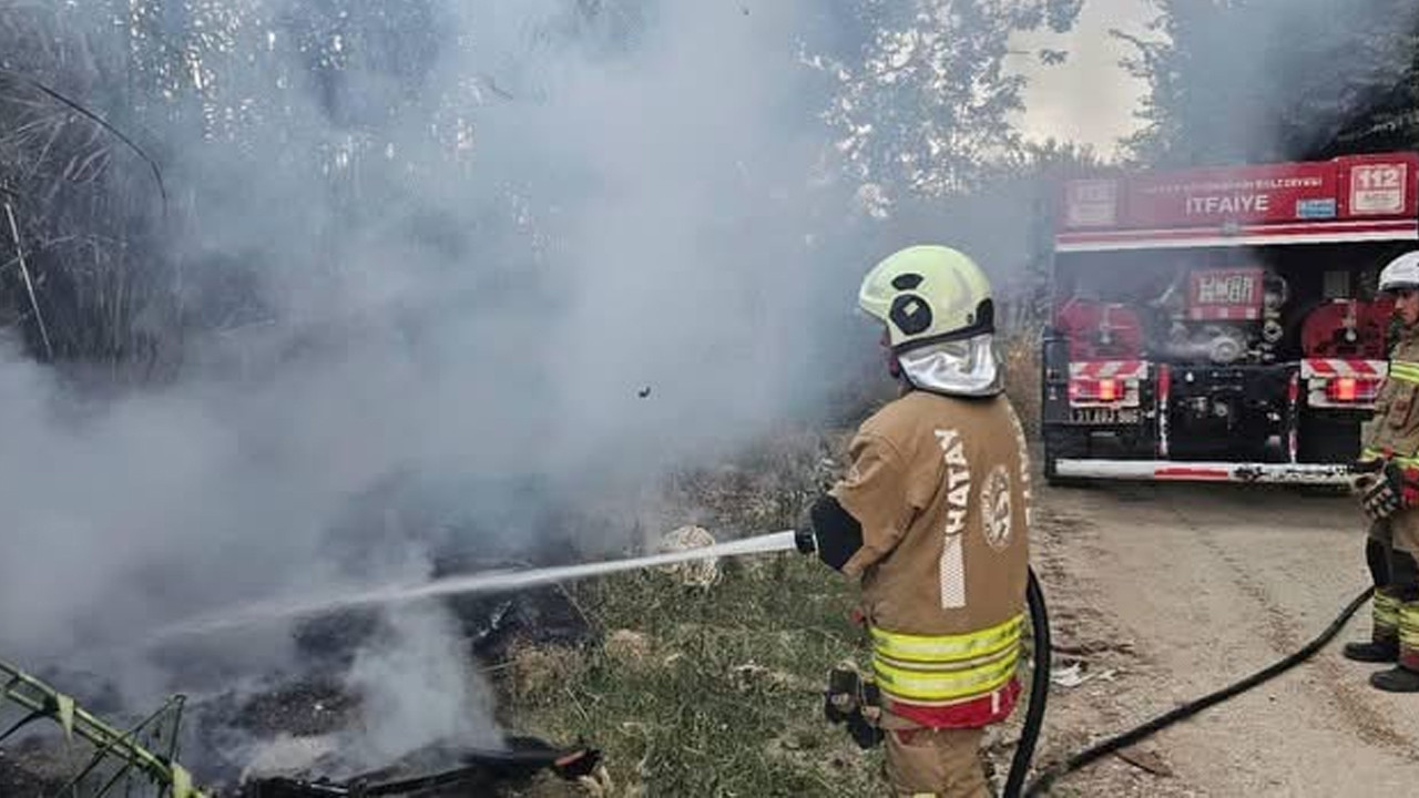 Hatay defnede sazlik bolgedeki yangin sonduruldu f7pptjht